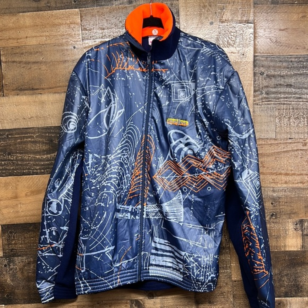 Vintage 90s‎ Kupline Italian made padded light jacket top cycle jersey neon